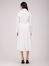 A-line Jacket Dress - White