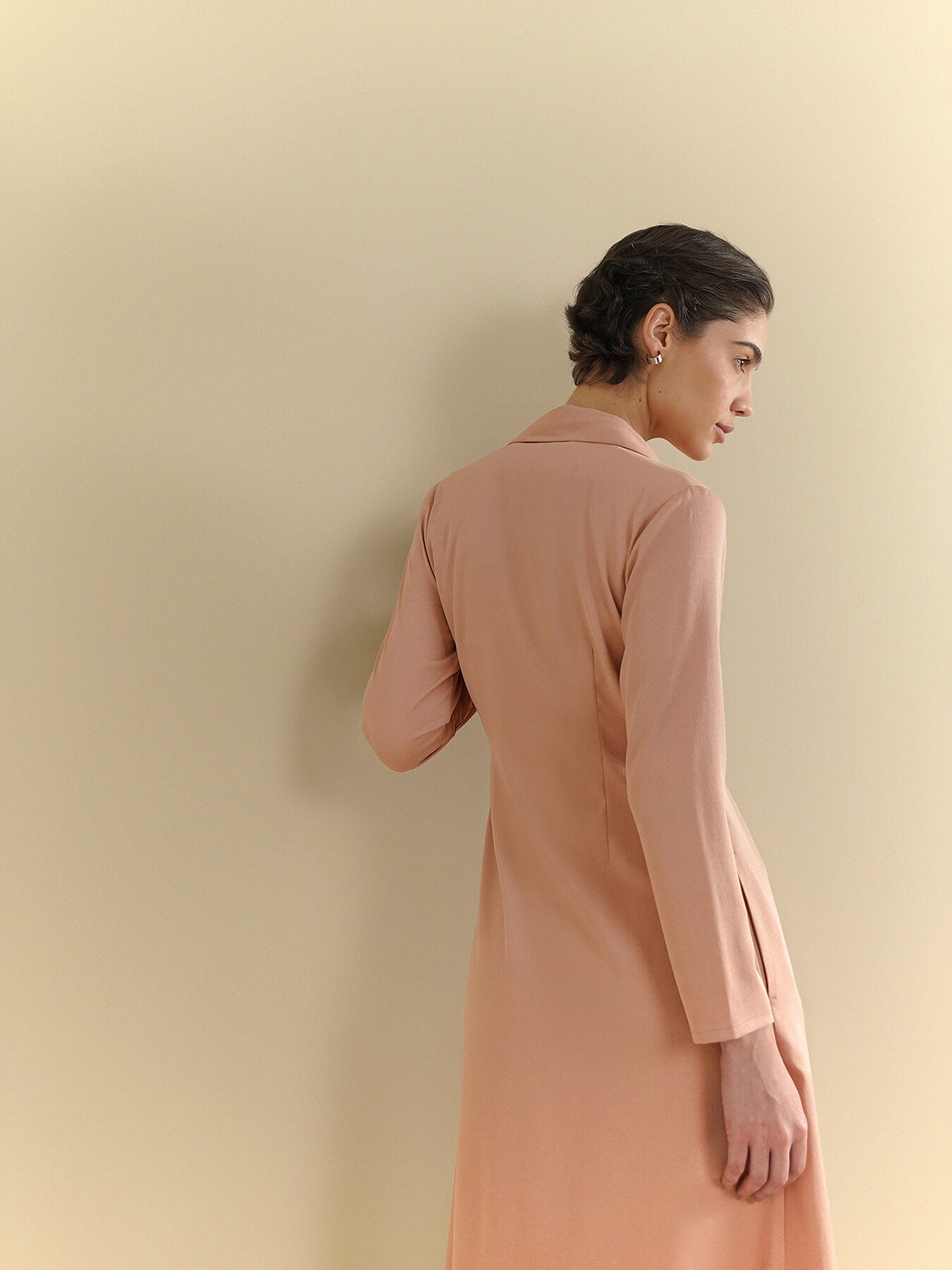 Wrap Midi Dress - Pink
