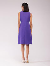 Fit And Flare Dress - Violet