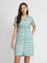 Ditsy Floral Dress - Blue