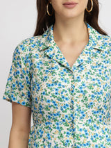 Ditsy Floral Dress - Blue