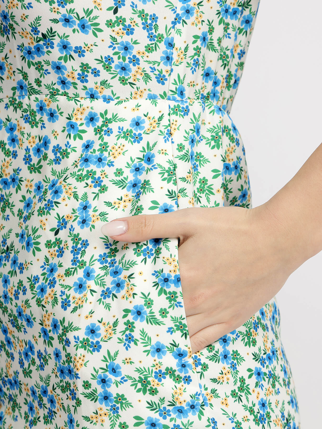 Ditsy Floral Dress - Blue