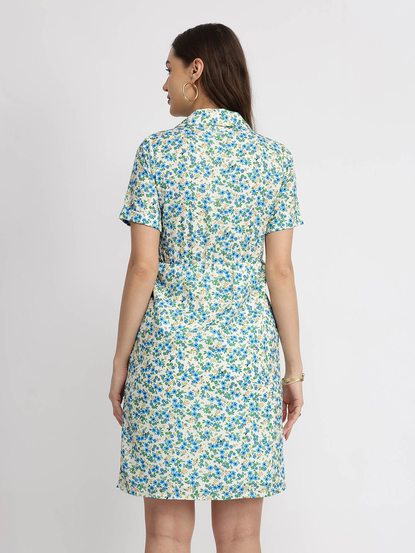 Ditsy Floral Dress - Blue