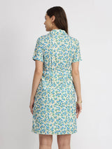 Ditsy Floral Dress - Blue