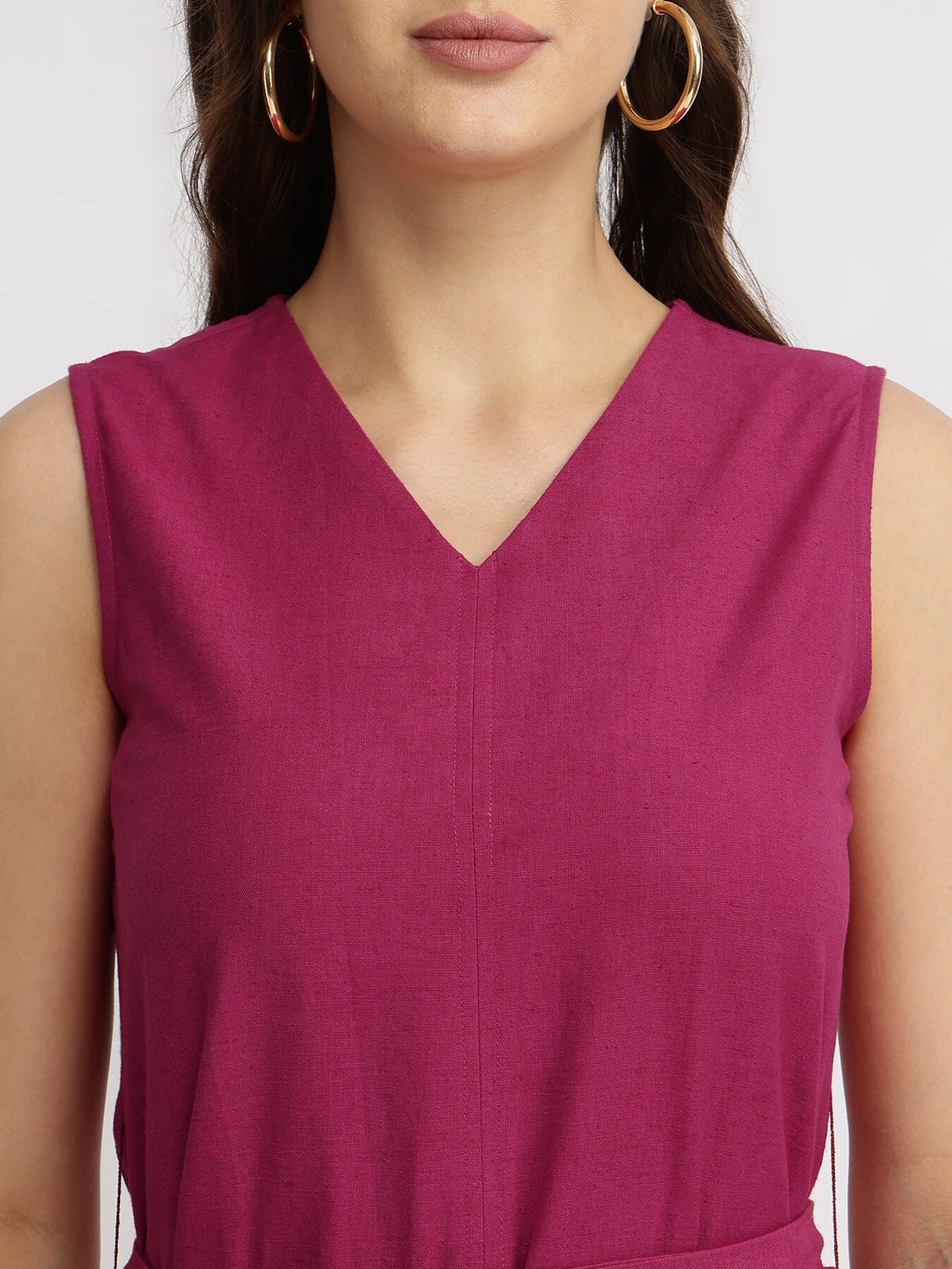 Cotton Shift Dress - Pink