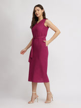 Cotton Shift Dress - Pink