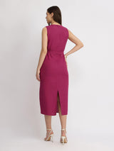 Cotton Shift Dress - Pink