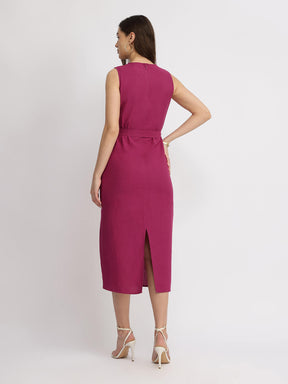 Cotton Shift Dress - Pink