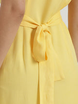Button Down Dress - Yellow