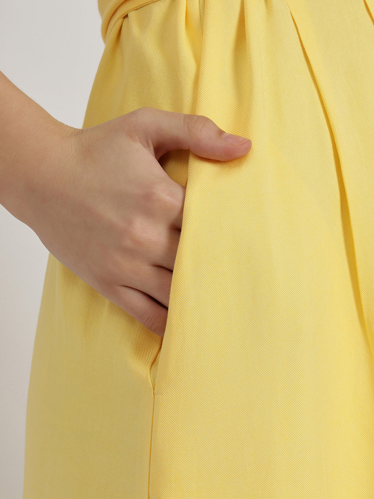 Button Down Dress - Yellow