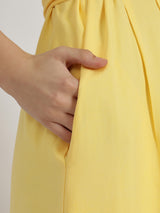 Button Down Dress - Yellow