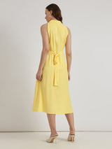 Button Down Dress - Yellow