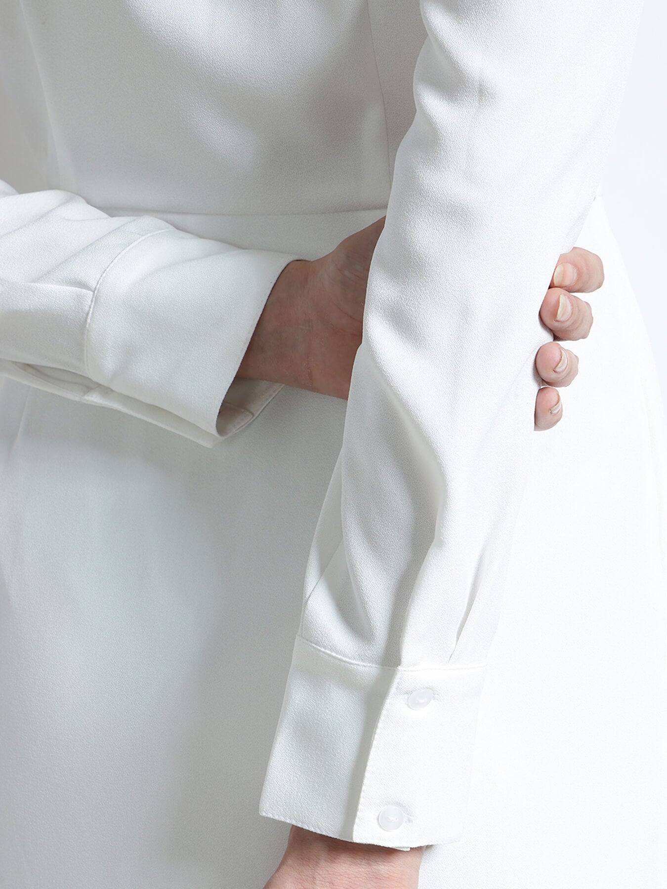 Sheath Midi Dress - White