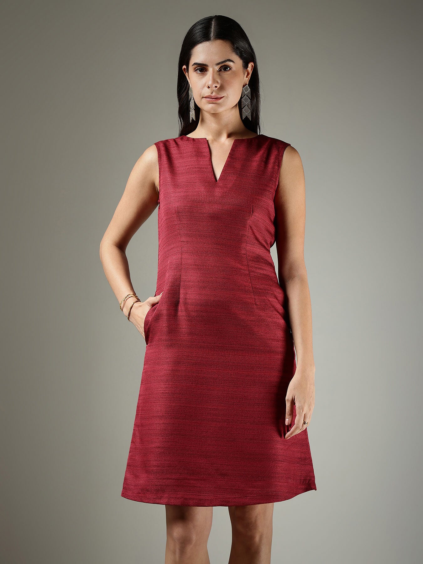 A-Line Dress - Red