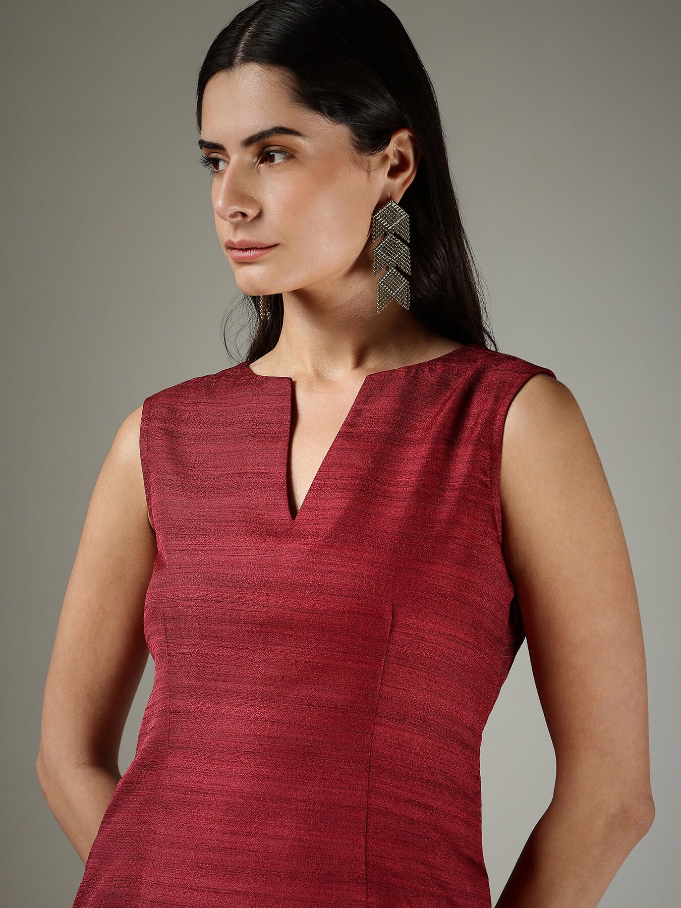 A-Line Dress - Red