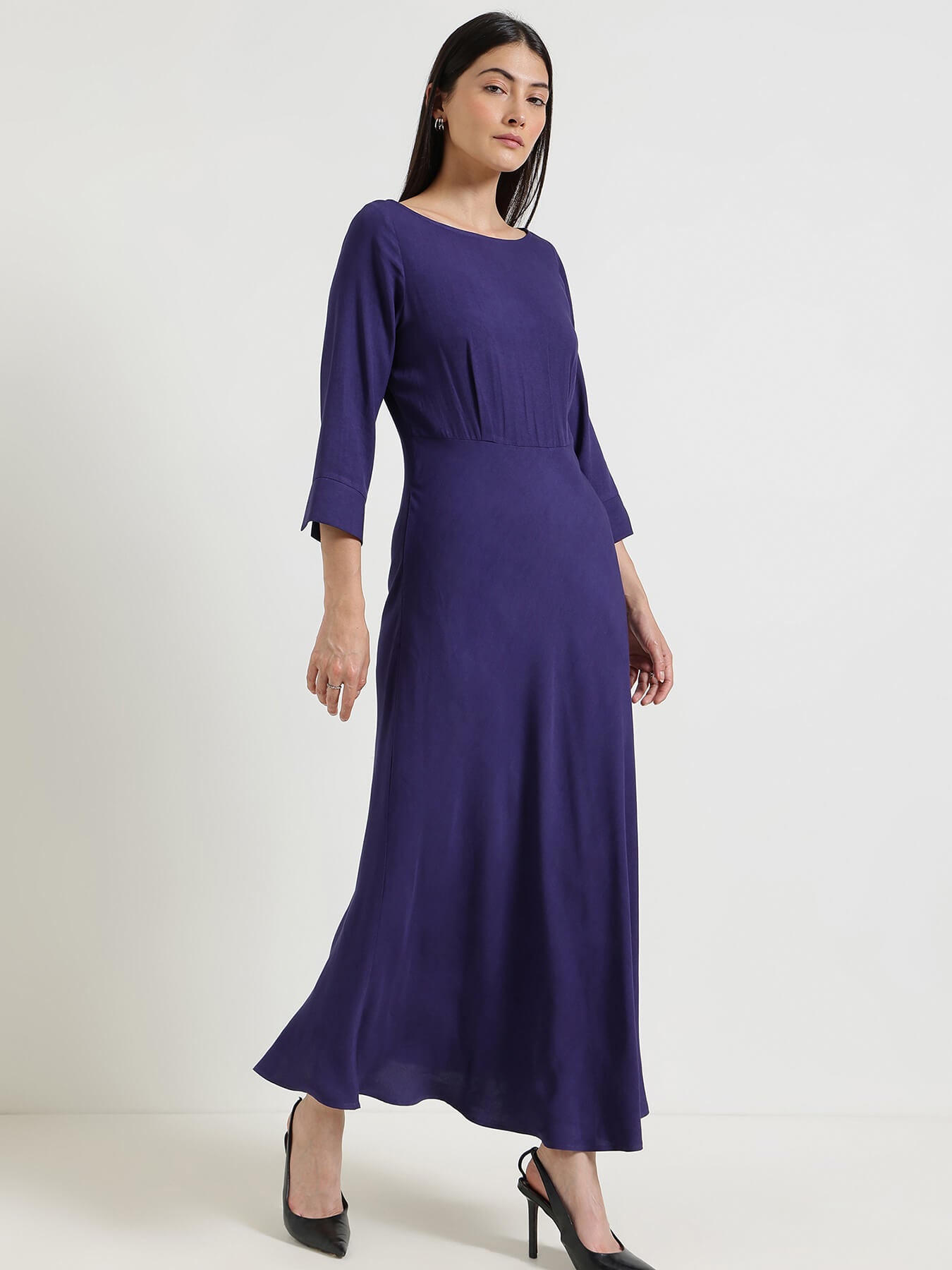 Fit & Flare Maxi Dress - Dark Future Dusk
