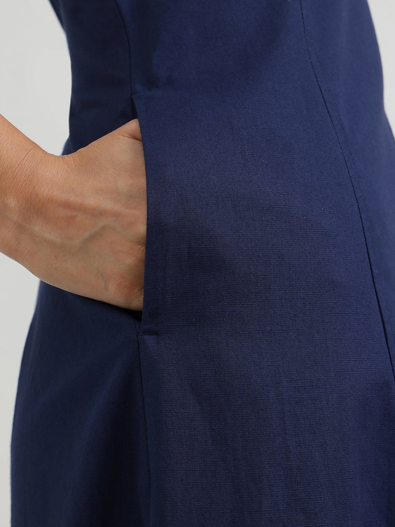 A-Line Maxi Dress - Navy Blue