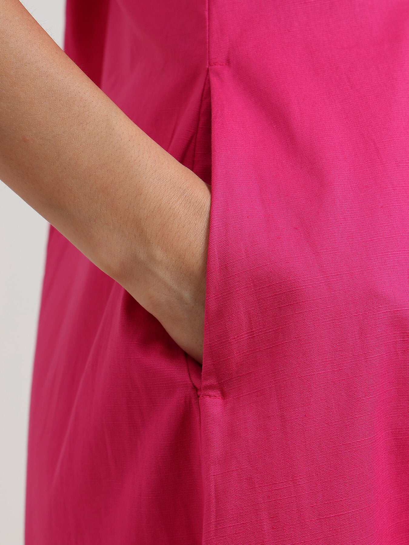 A-Line Maxi Dress - Fuchsia