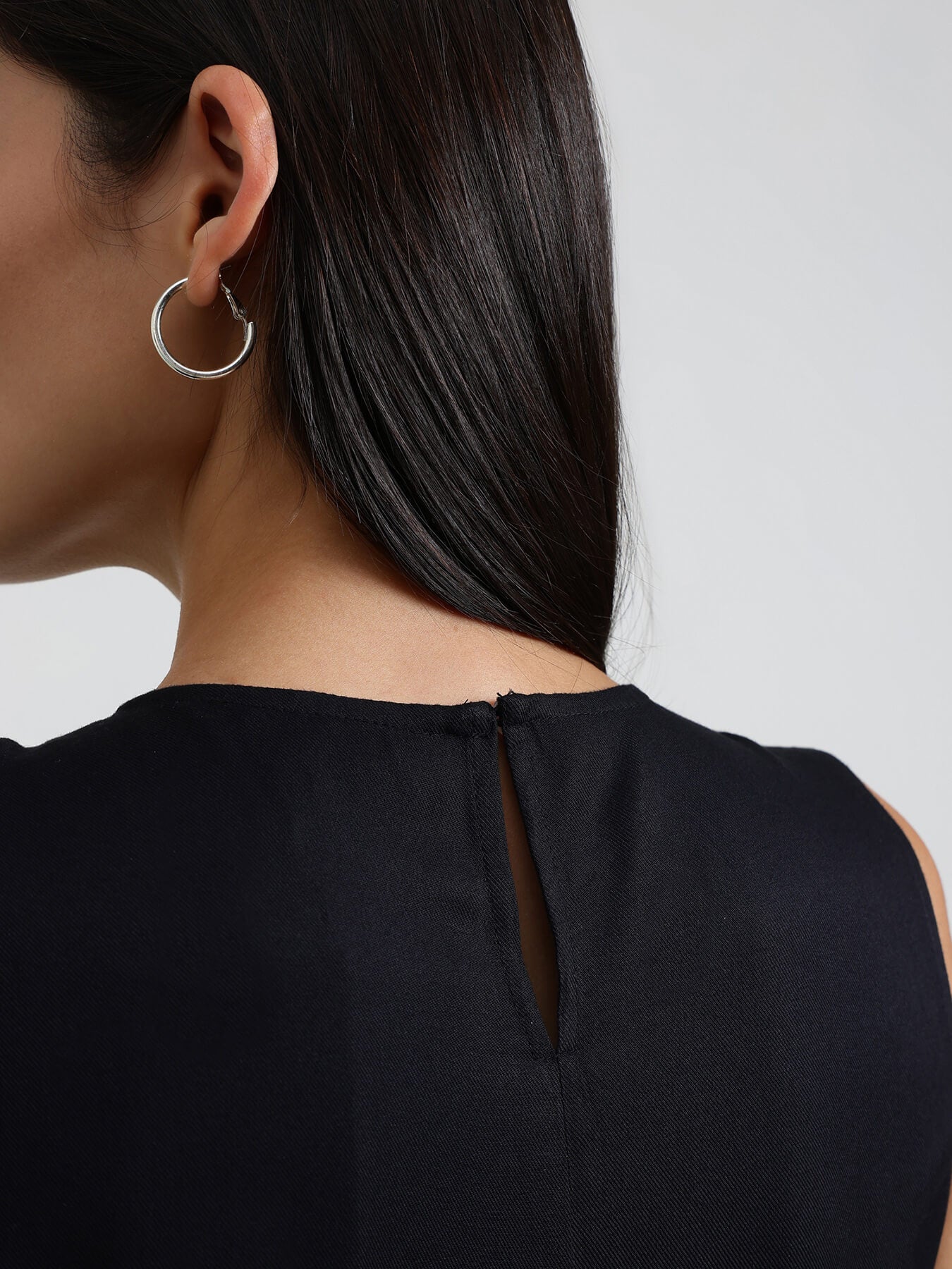 Fit & Flare Maxi Dress - Black