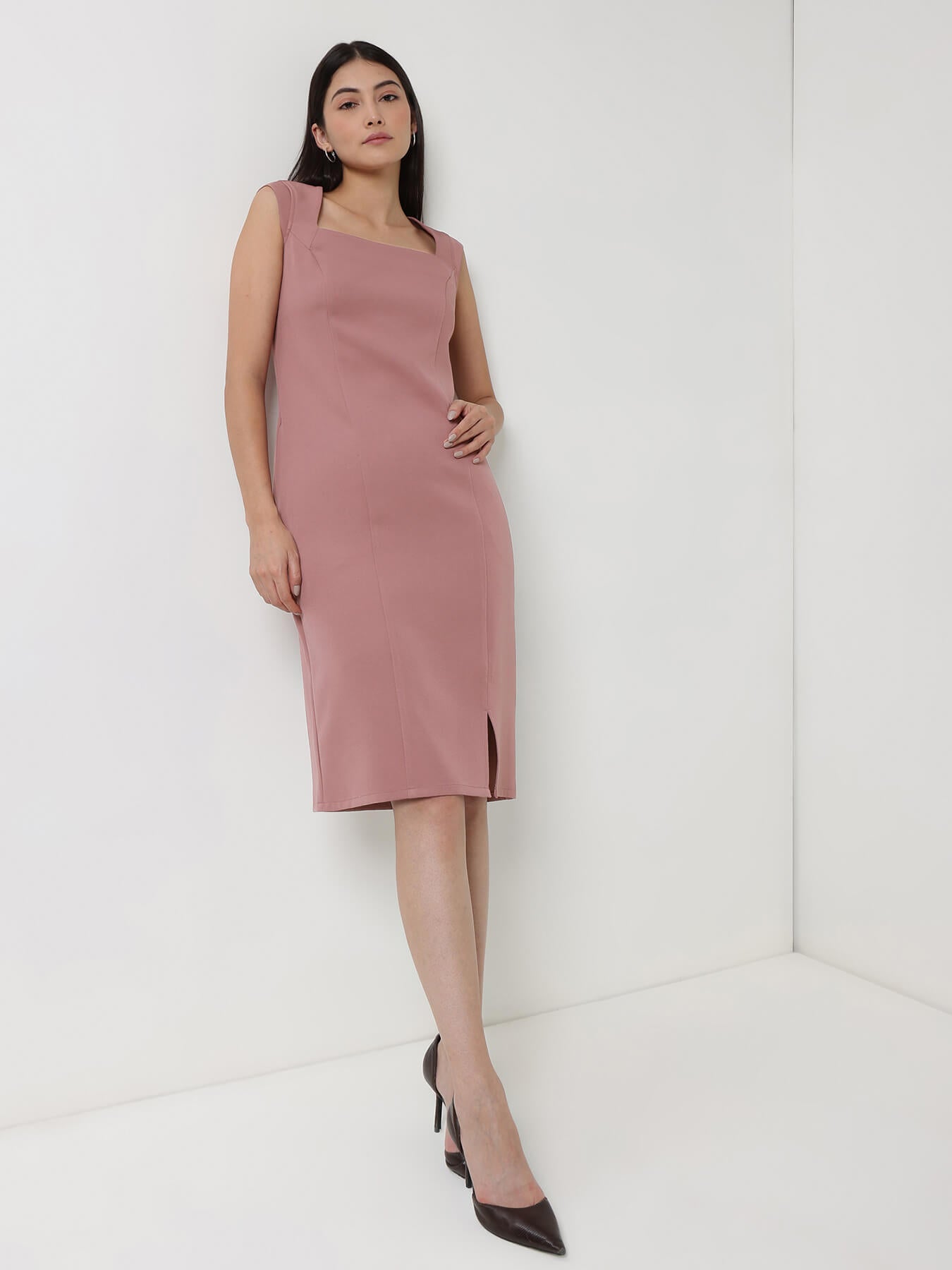 Shift Dress - Dusty Pink