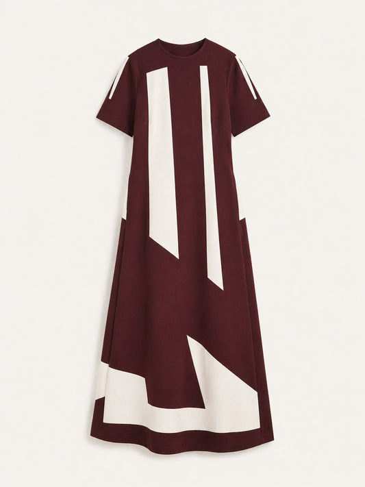 A-Line Dress - Brown
