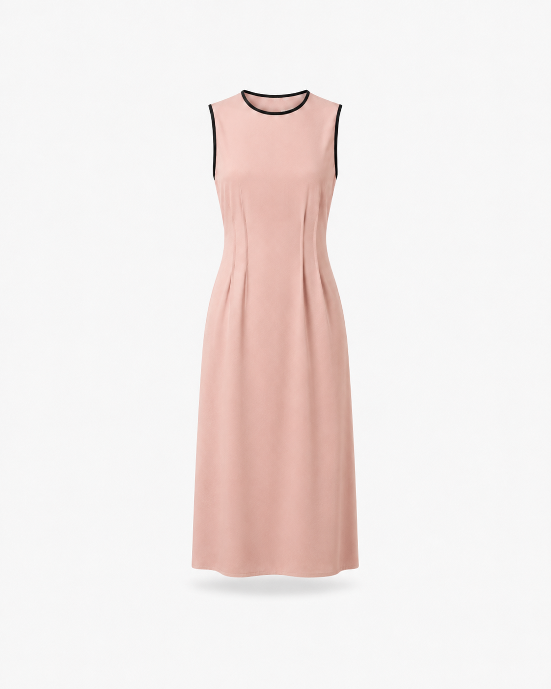 Cotton Fit and Flare Dress - Pink