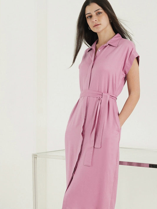 Viscose Shift Dress - Lavender