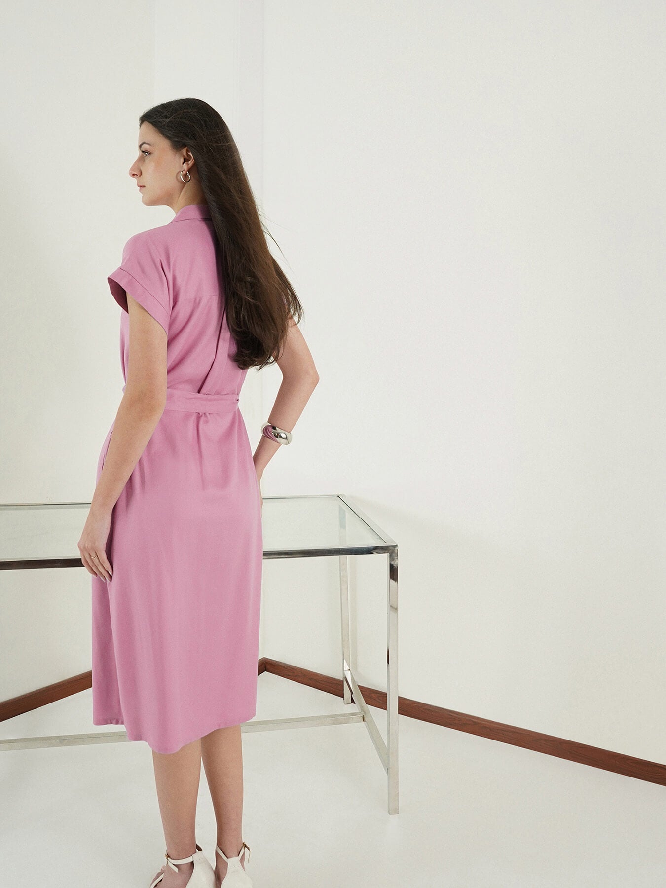 Viscose Shift Dress - Lavender