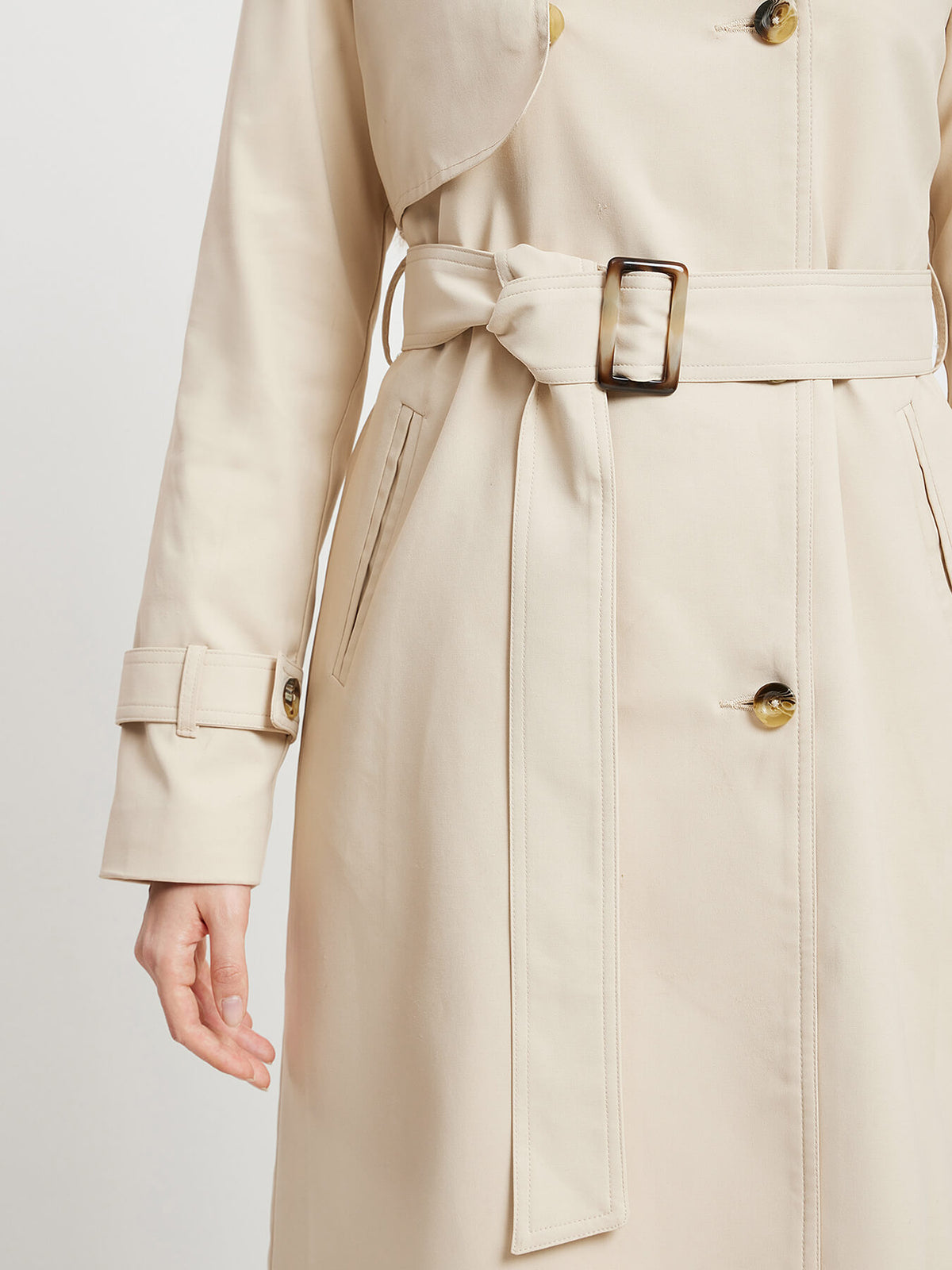 Double Breasted Trench - Beige