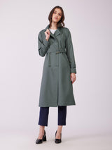 Double Breasted Trench Coat - Khaki