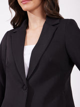 Single Breasted Blazer - Black