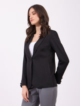 Single Breasted Blazer - Black