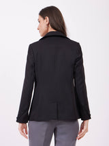 Single Breasted Blazer - Black