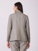 Single Breasted Blazer - Beige