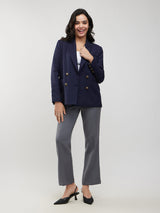 Double Breasted Blazer - Navy