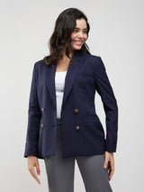 Double Breasted Blazer - Navy