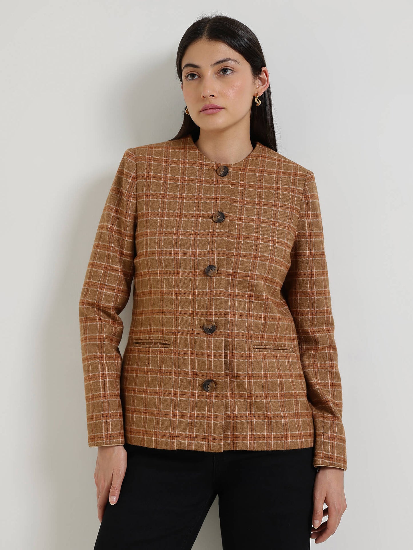Tweed Jacket - Brown