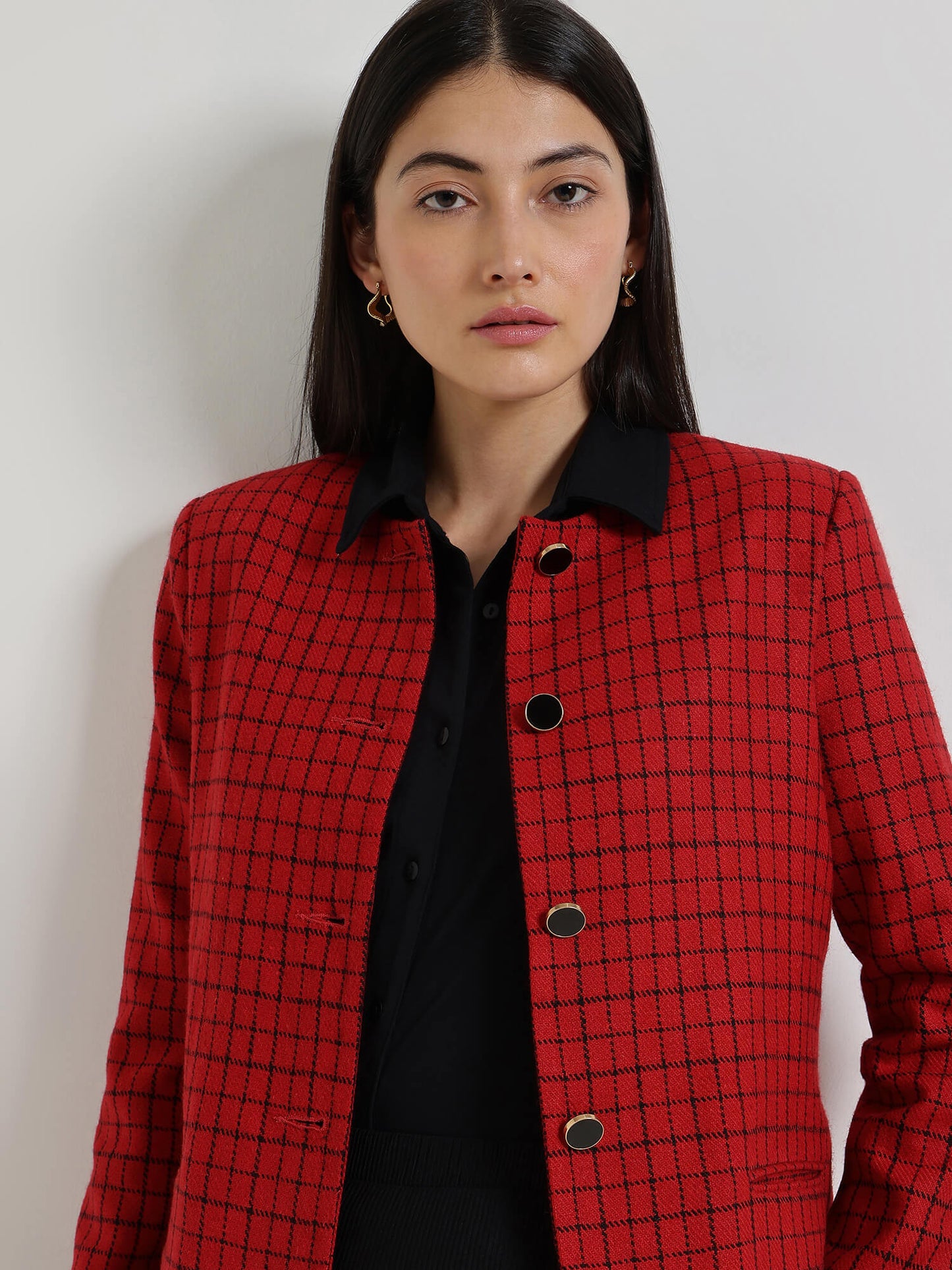 Tweed Jacket - Red