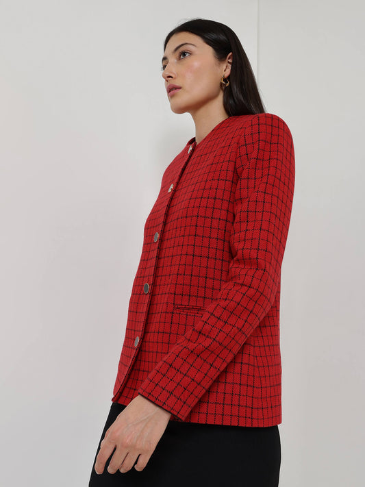 Tweed Jacket - Red