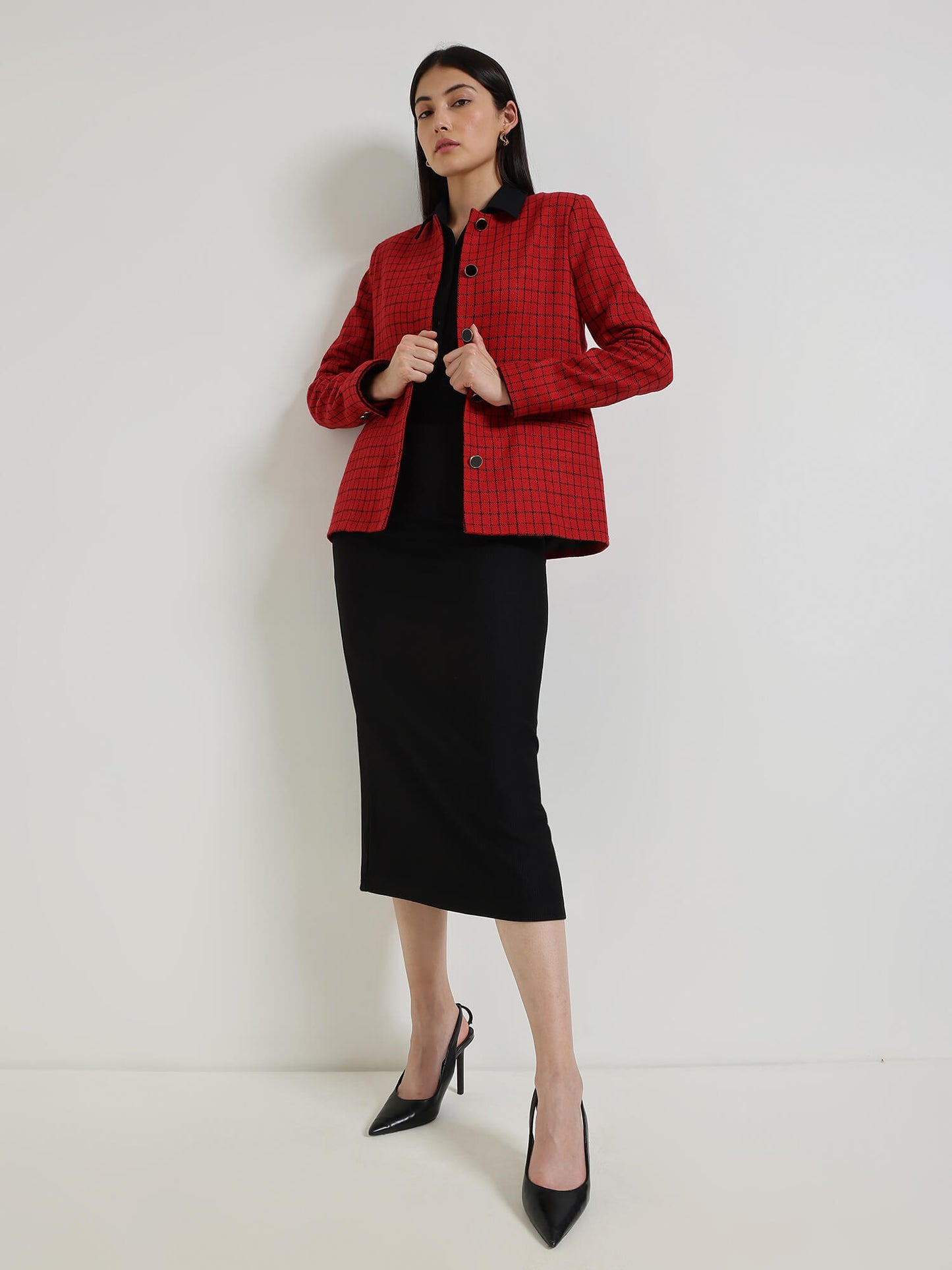 Tweed Jacket - Red