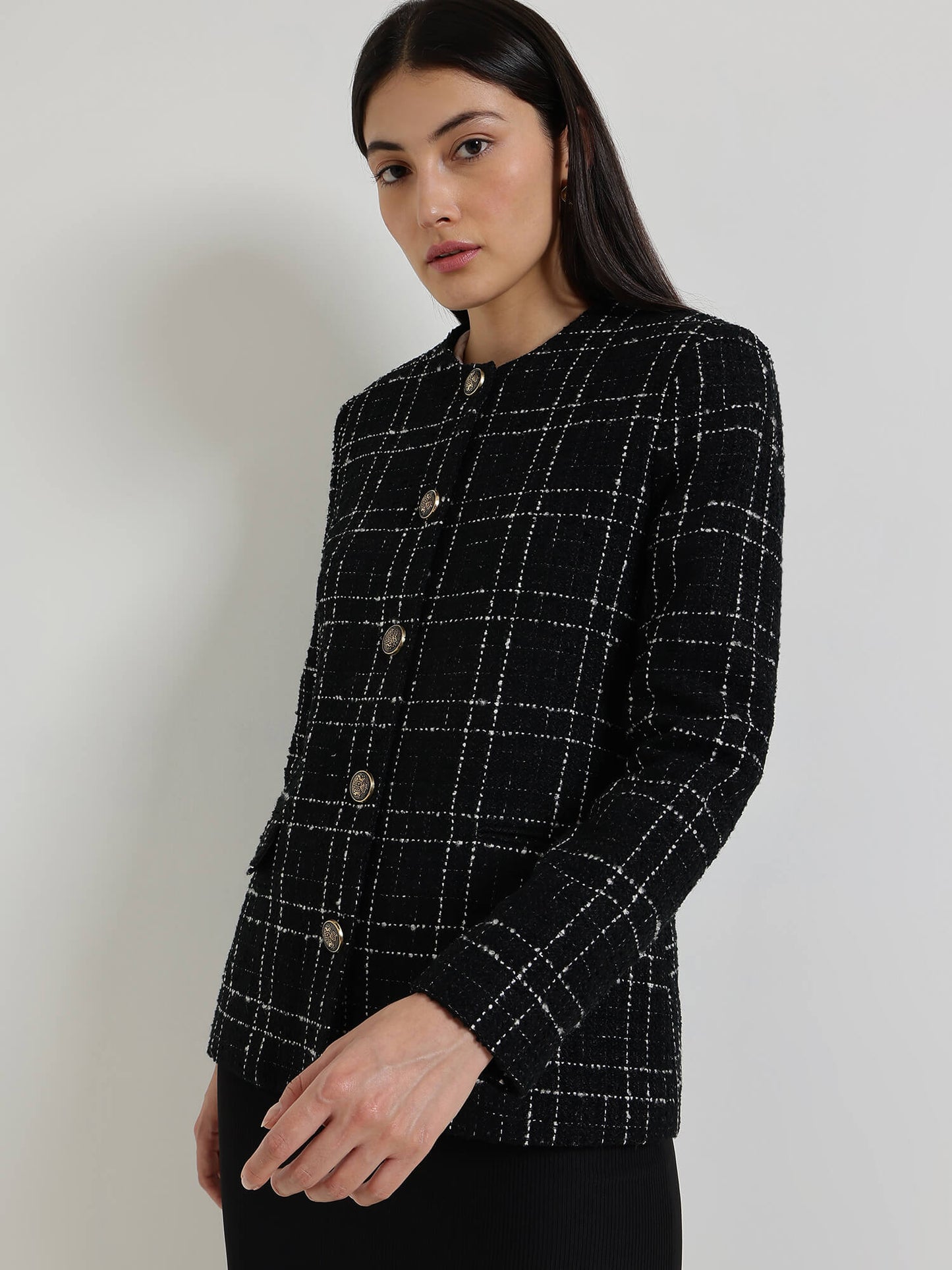 Tweed Jacket - Black