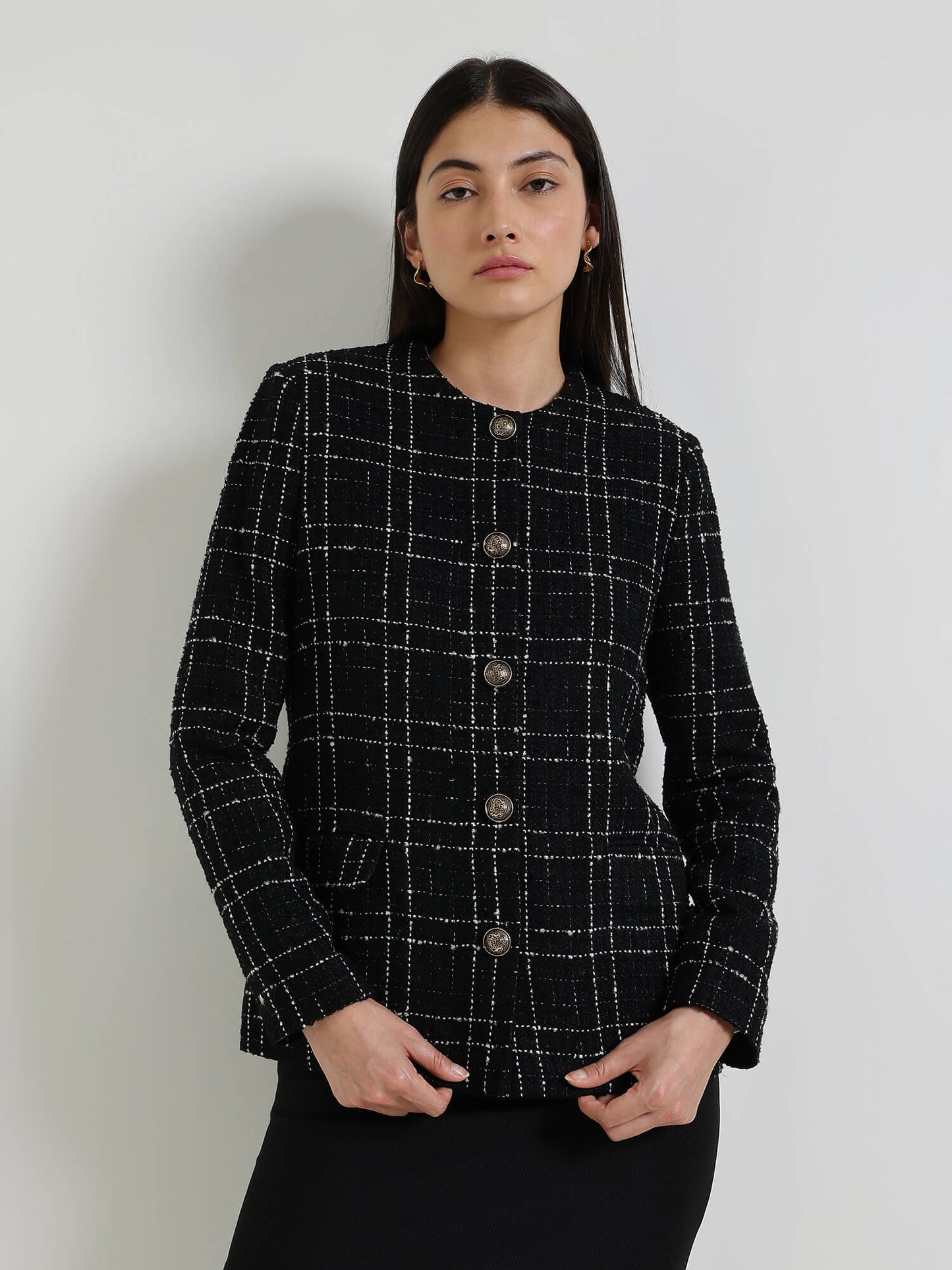 Tweed Jacket - Black