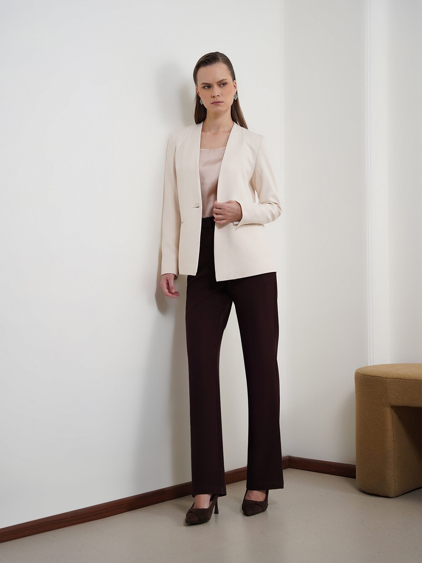 Single Breasted Blazer - Off White