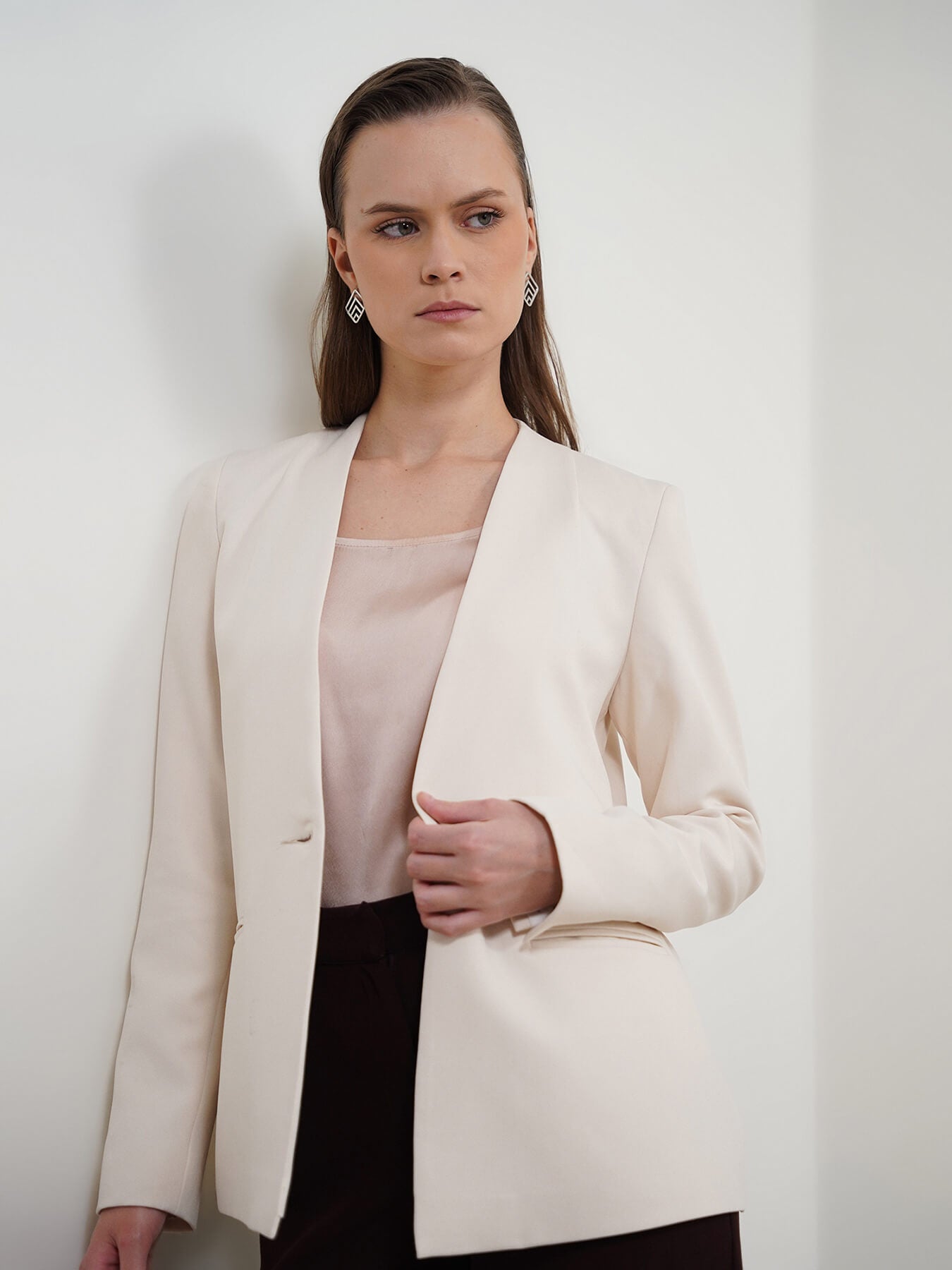 Single Breasted Blazer - Off White
