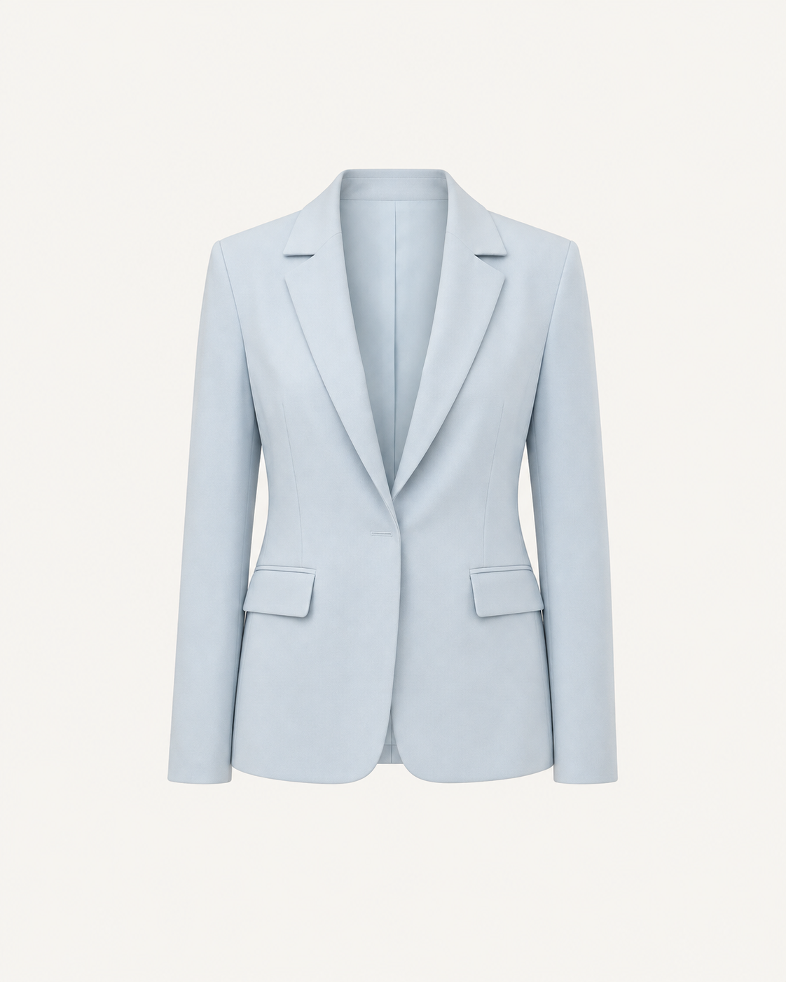 Single Breasted Blazer - Blue