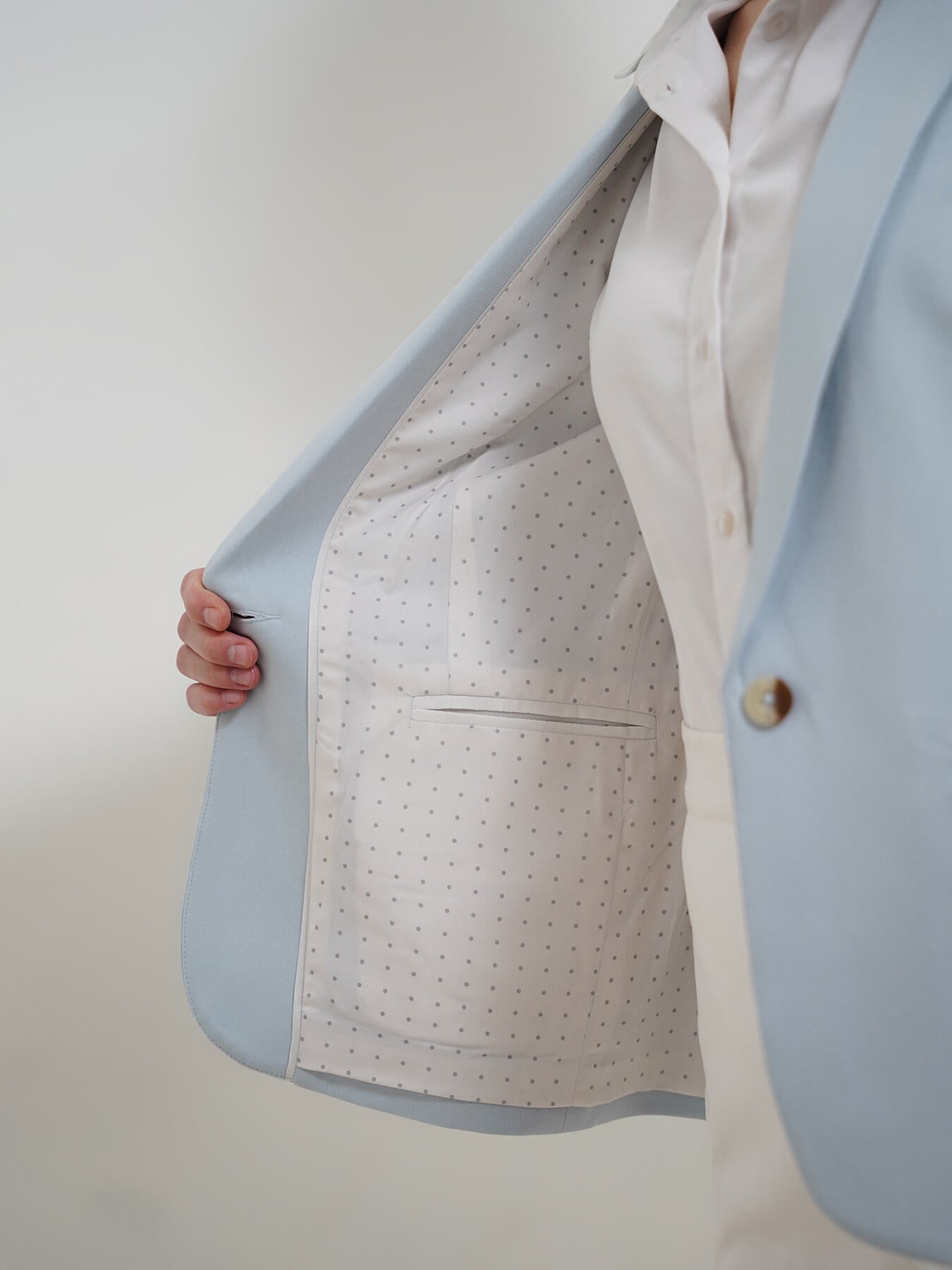 Single Breasted Blazer - Blue