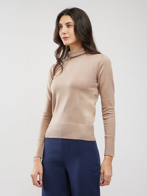 LivSoft Turtle Neck Sweater - Beige