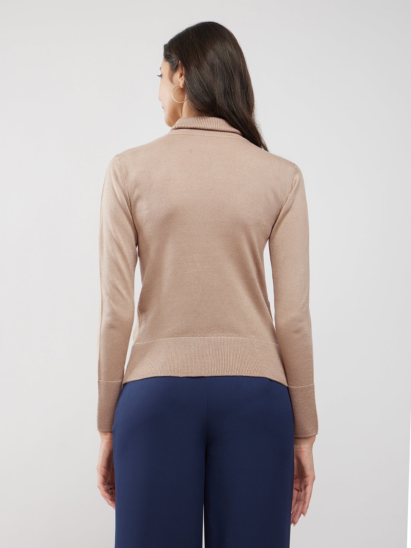 LivSoft Turtle Neck Sweater - Beige