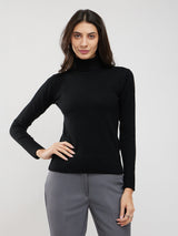 LivSoft Turtle Neck Sweater - Black