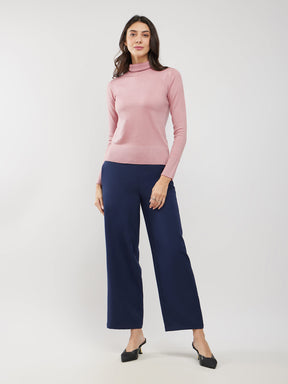 LivSoft Turtle Neck Sweater - Pink